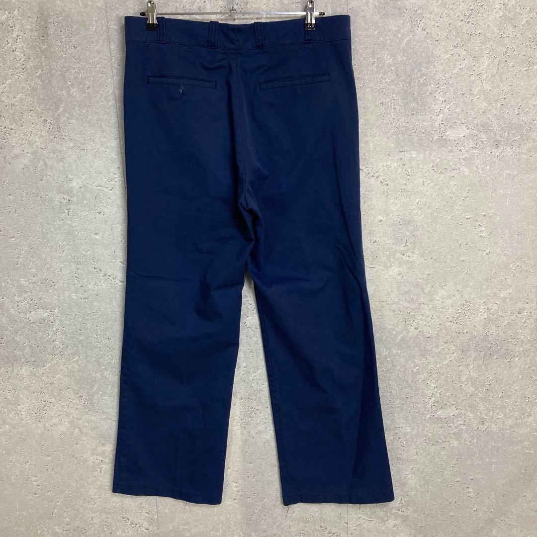 ３枚SEARS PERMA PREST 80sネイビーチノパンワークW36L32