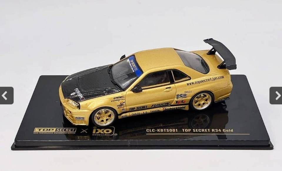 東京オートサロン限定 TOP SECRET R34 Gold　トップシークレット