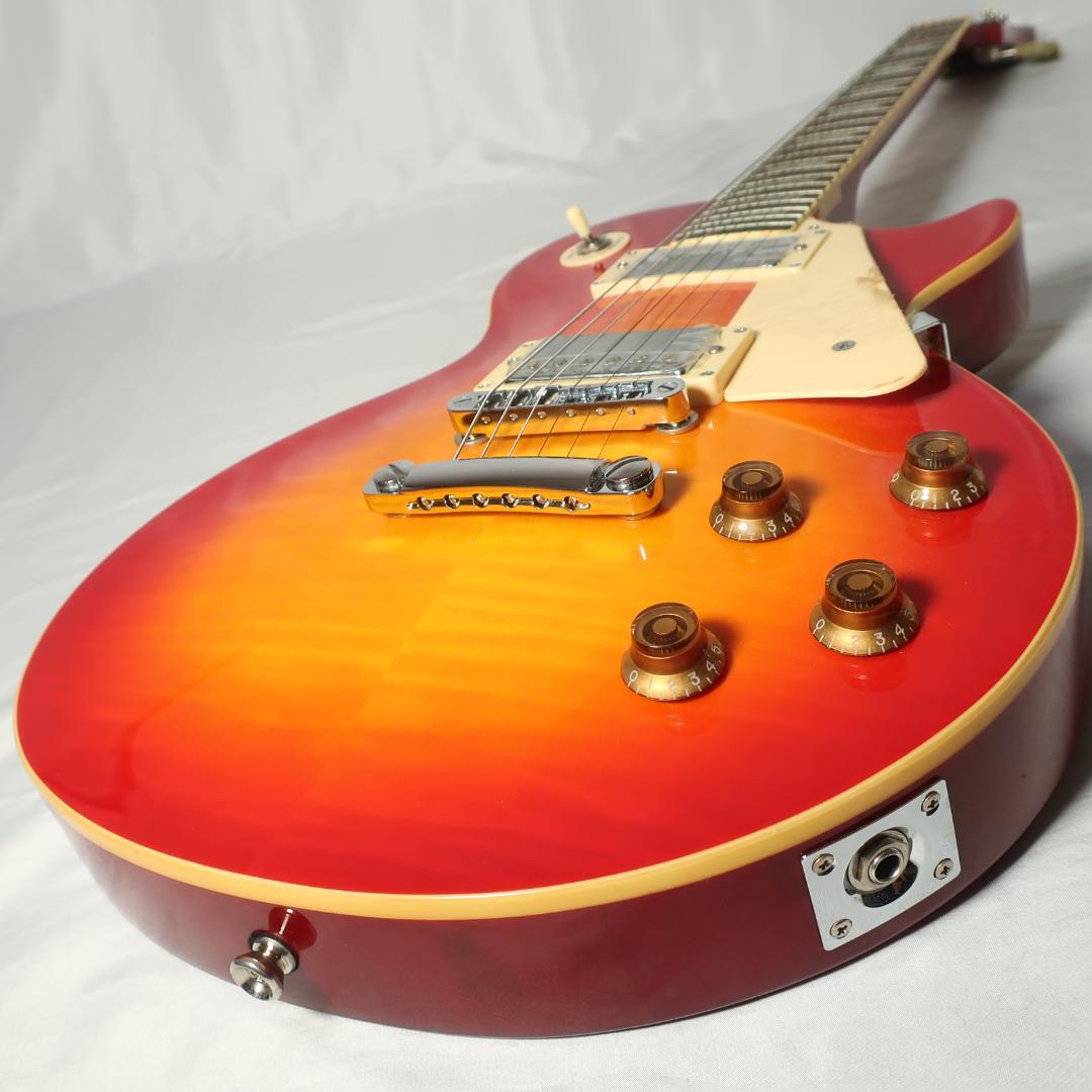 ケンケン用 美品JUNO レスポールタイプ エレキギター ケース付 セットネック