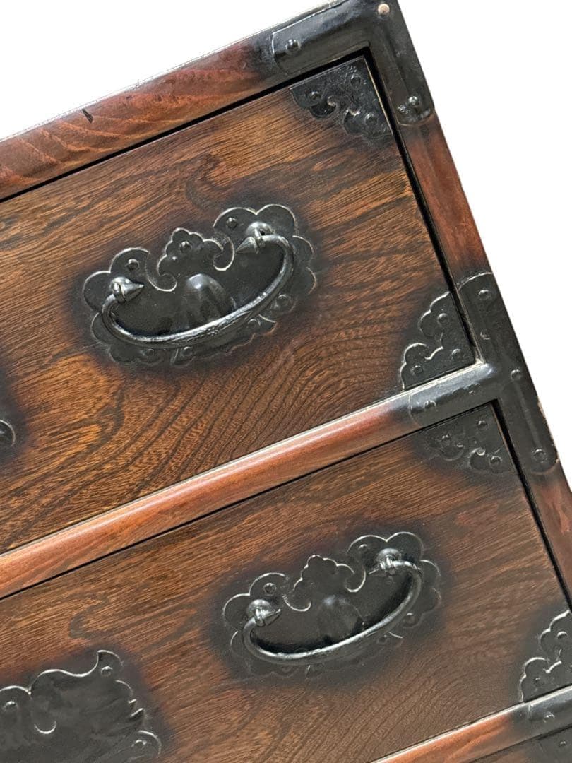 李朝家具　チェスト　バンダジ　韓国　ヴィンテージ　アンティーク　骨董　タンス