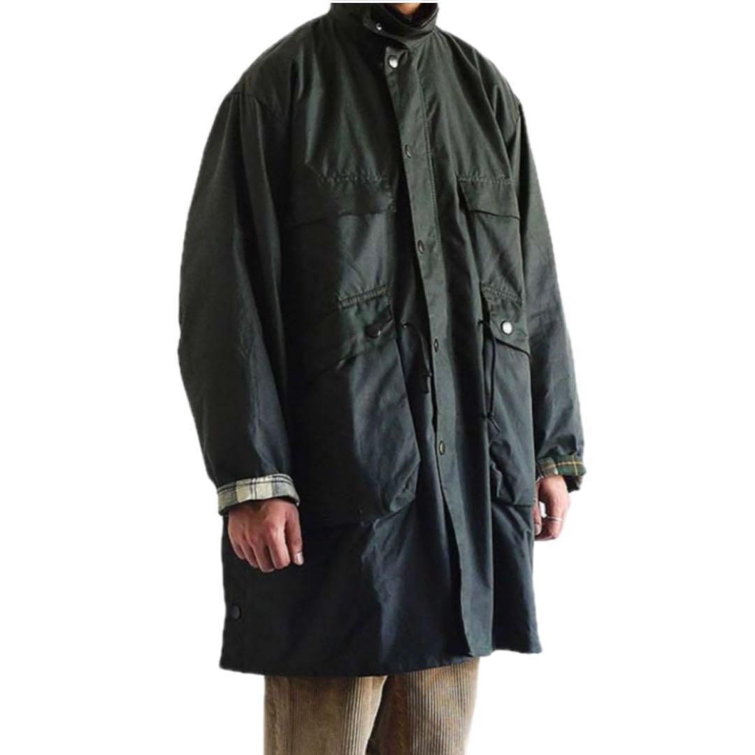 キャプテンサンシャイン別注×バブアー　トラベラーコート　36