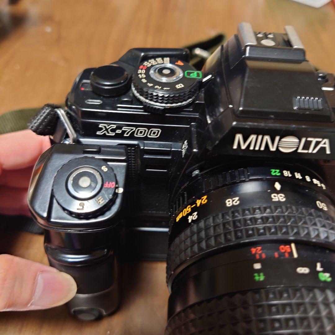 MINOLTA X-700 一眼レフカメラ ジャンク レンズ モータードライブ