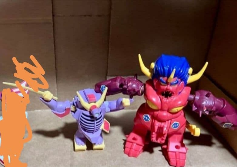 魔神英雄伝ワタル　プラクション　龍王丸　ドンゴロ　プラモデル 龍神丸