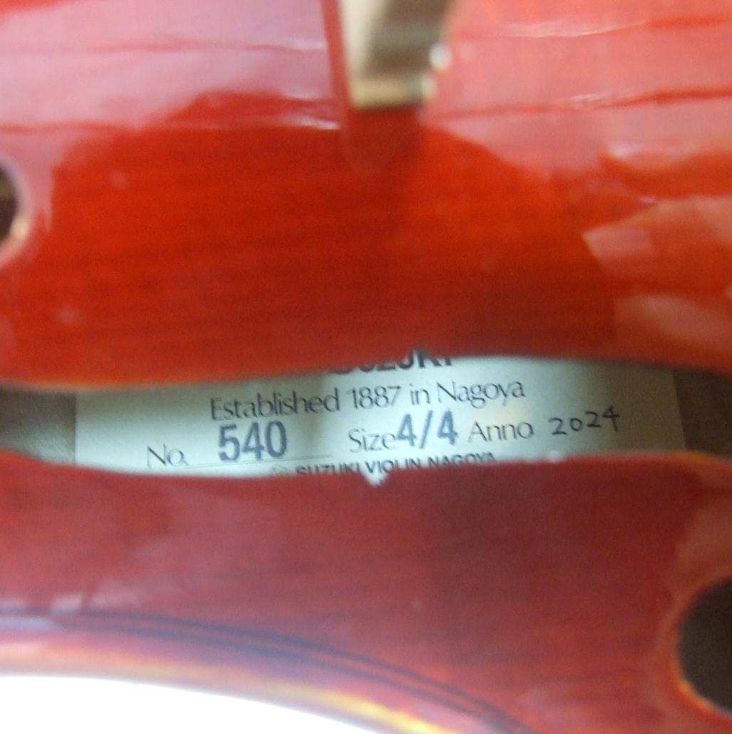 鈴木バイオリン 4/4 No540 2024年 チョイ傷 弓 ケース メンテ済