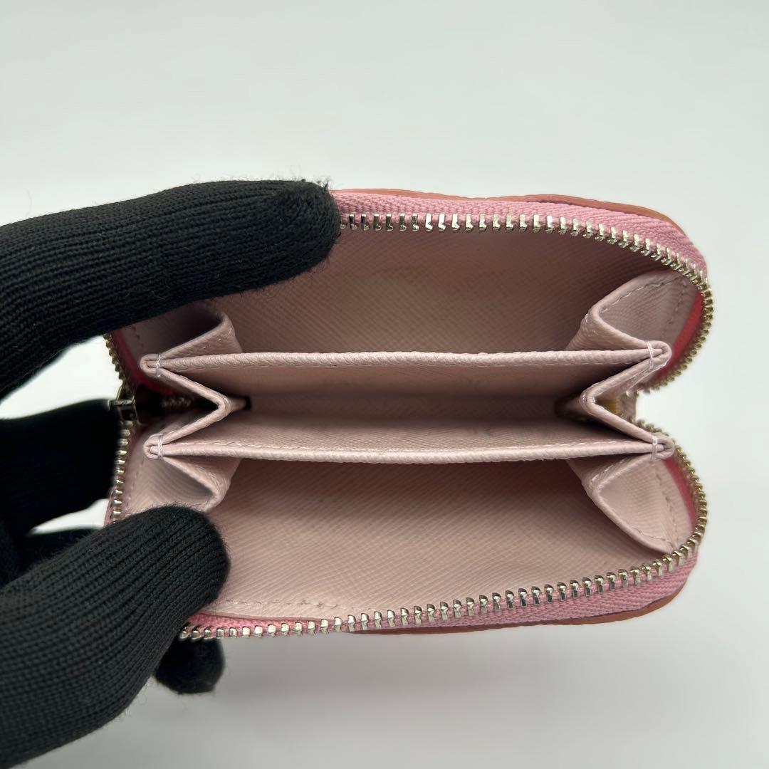 未使用級　A.D.M.J　モーツァルト　ケース　クリスタル　レザー　ピンク