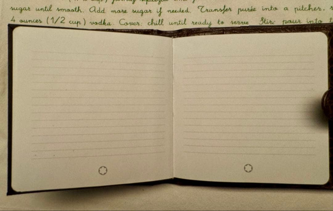 超希少　モンブラン 表裏クロコダイル￼ ￼メモ帳