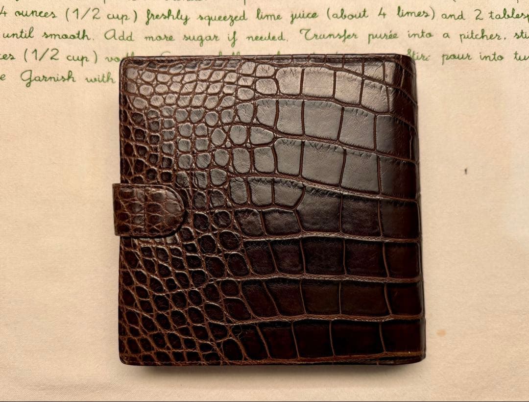 超希少　モンブラン 表裏クロコダイル￼ ￼メモ帳