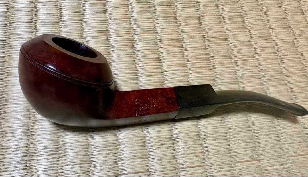 ヴィンテージパイプ4本と木製ラック