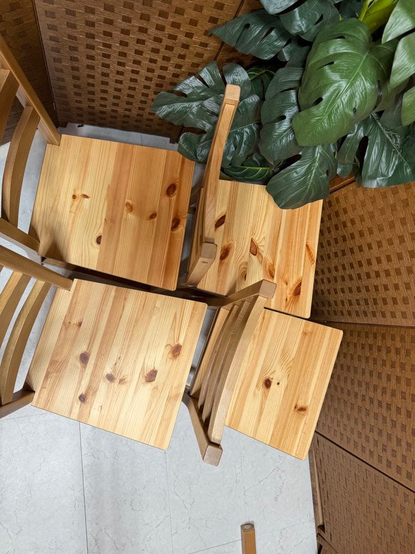 #7 定価¥39,600-IKEA ヨックモックテーブル＆チェア4脚セット