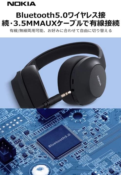 【ワイヤレス ヘッドホン Bluetooth 5.0】 ヘッドセット/内蔵マイク