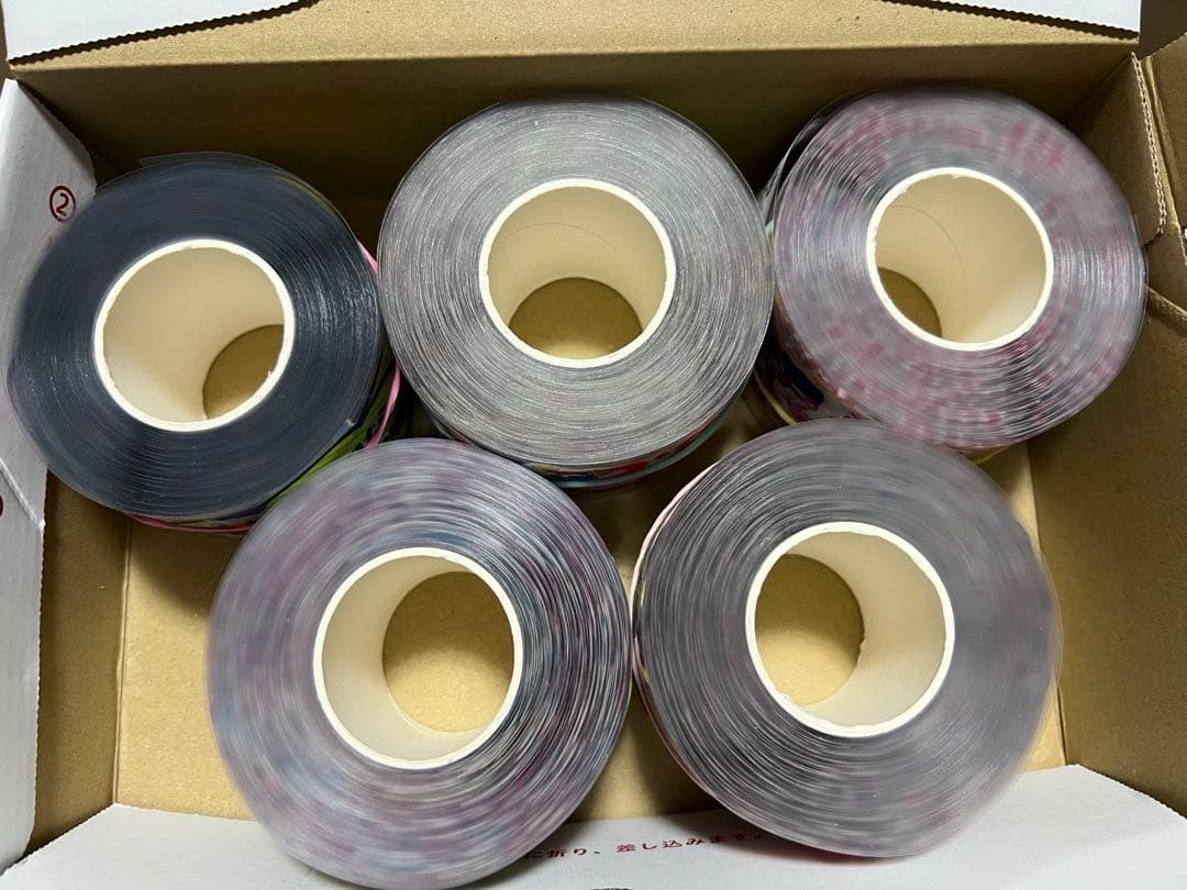 中古＆ほぼ未使用　Dきゃらロールシール 6種　グリッター加工