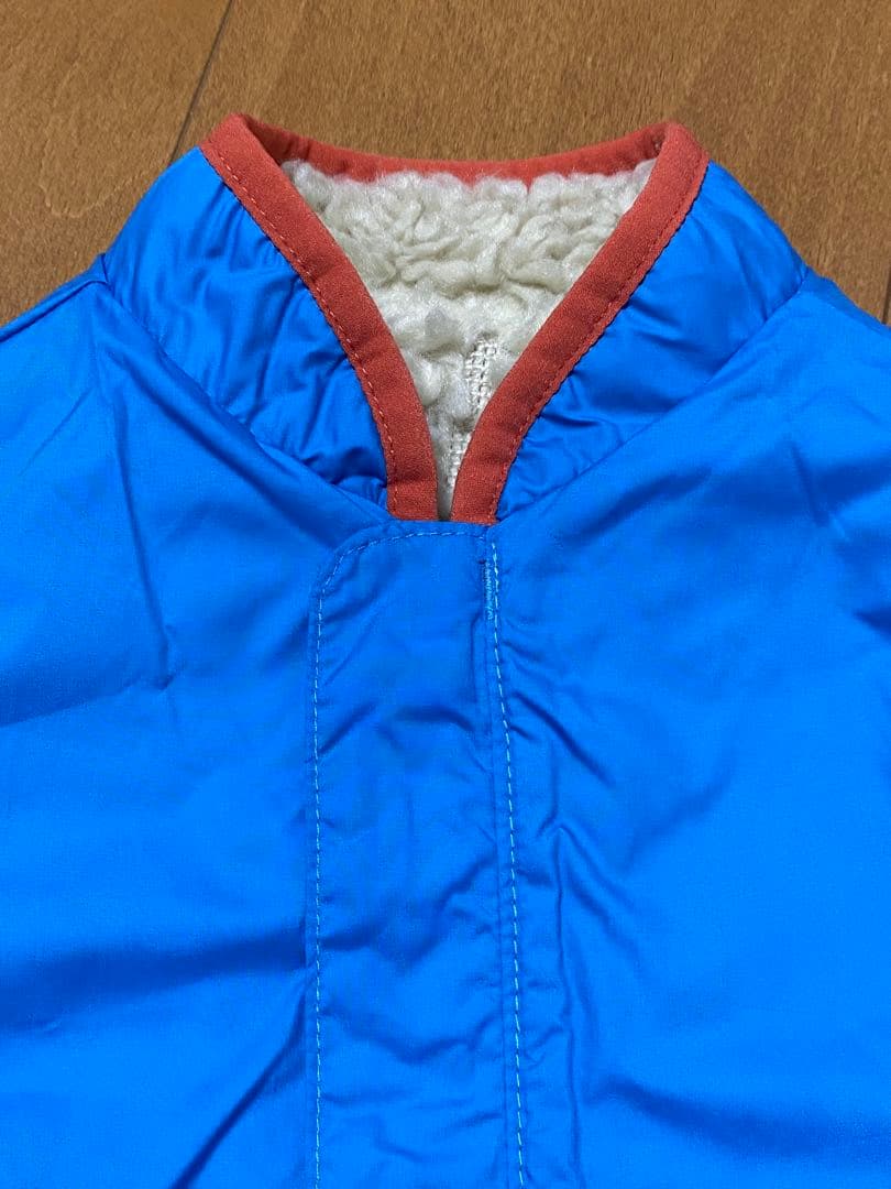 patagonia フリースジャケット ベージュ/青/オレンジ　２Ｔ