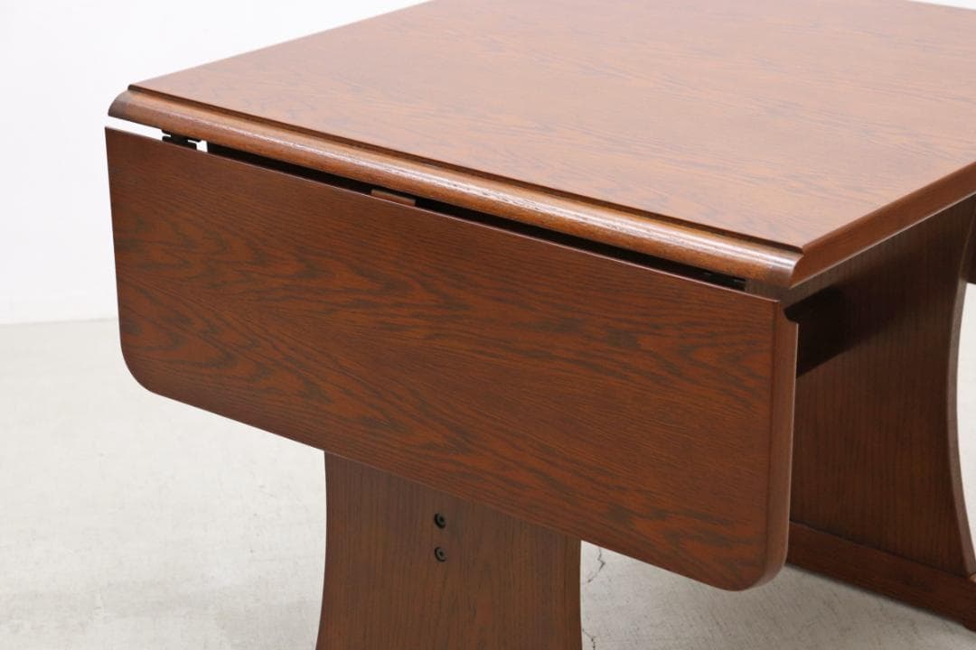 三越家具 ブルージュ 楢材 クラシカル バタフライ ダイニングテーブル 机