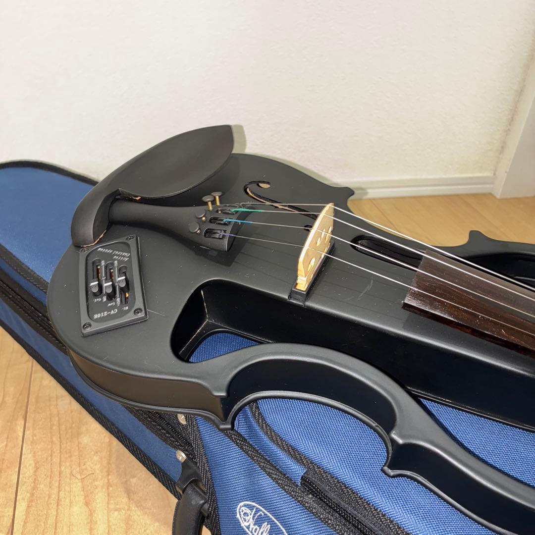 美品hallstatt EV-30 cv-210e エレキバイオリン　ブラック