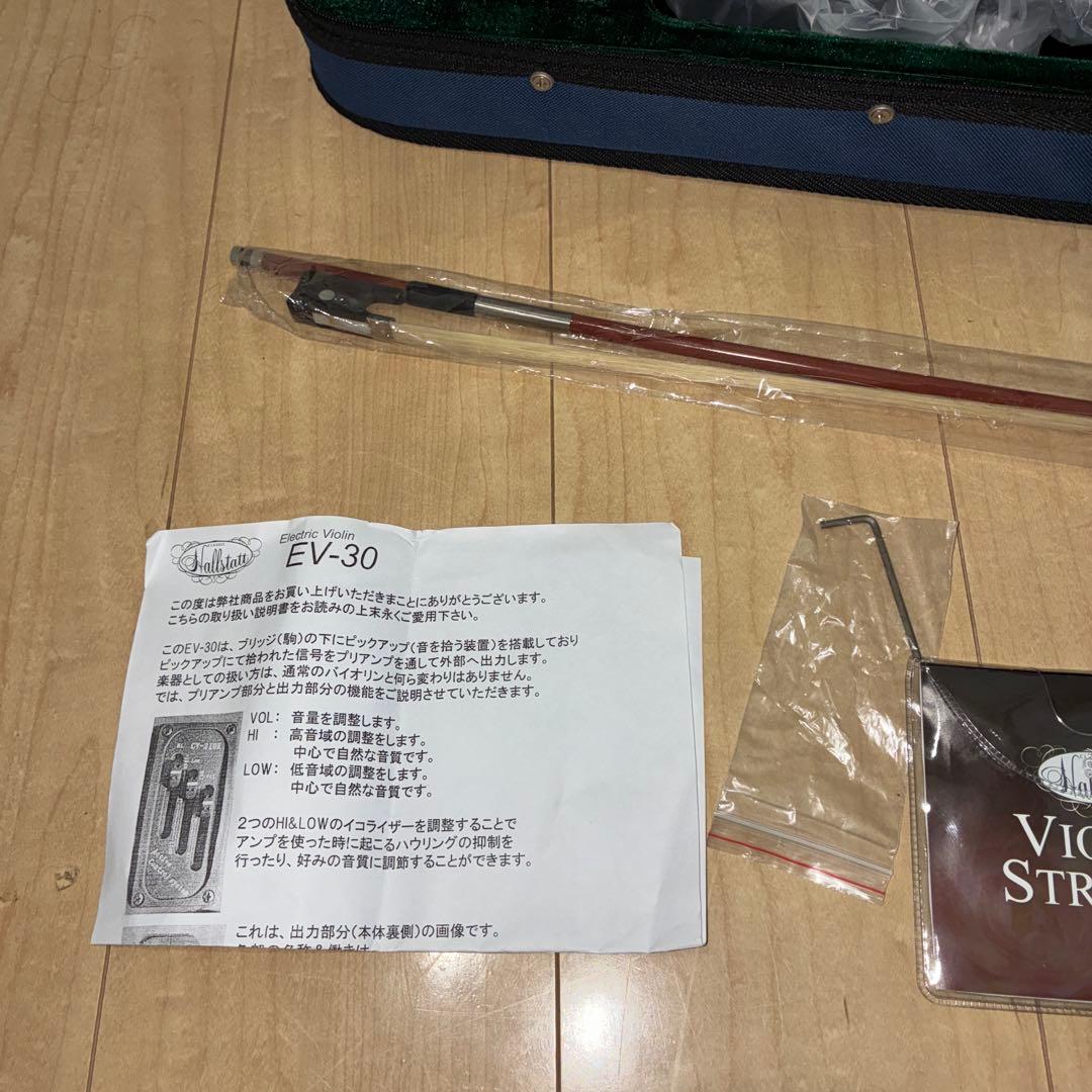 美品hallstatt EV-30 cv-210e エレキバイオリン　ブラック