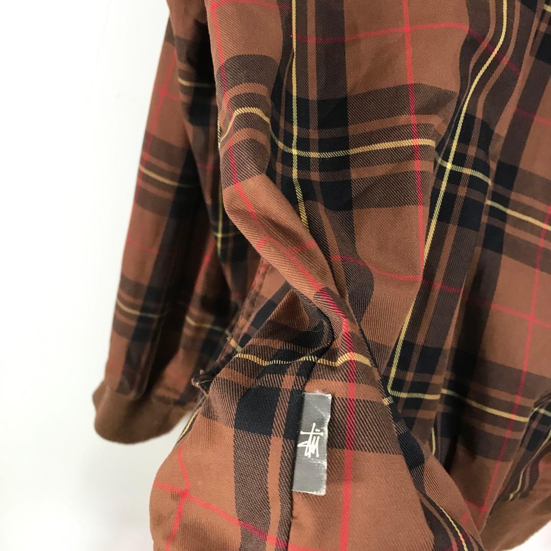 ジャケット・アウター vintage stussy classic check jacket dg