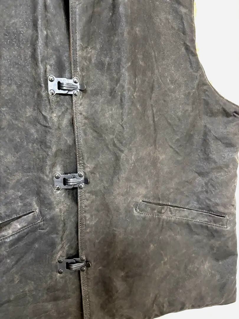 BAA COSTUME MFG◆WAXED HOOK BOA VEST ブラック