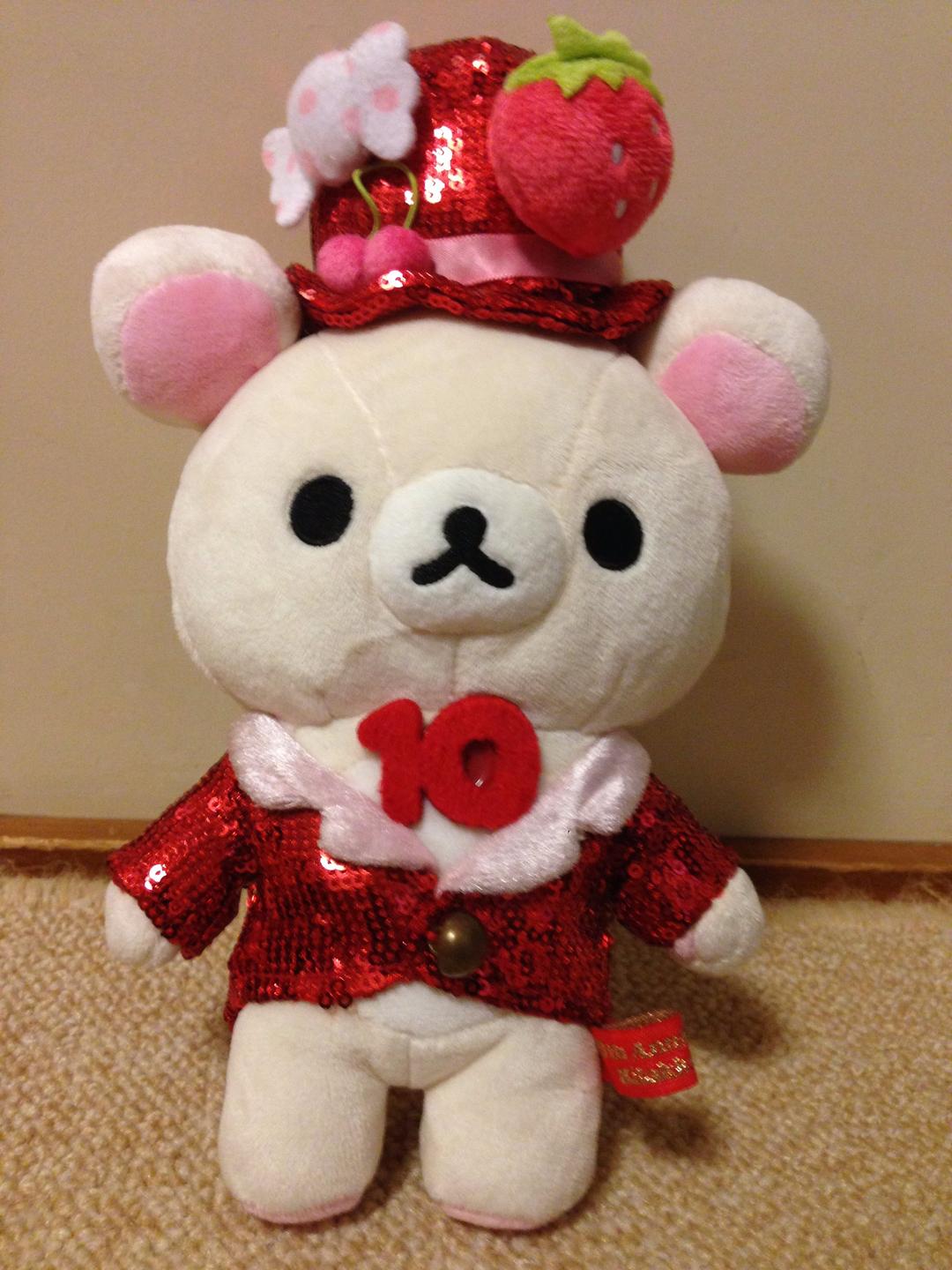 リラックマ10周年記念♪タキシード♪リラックマ＆コリラックマ＆黄色い鳥ちゃん