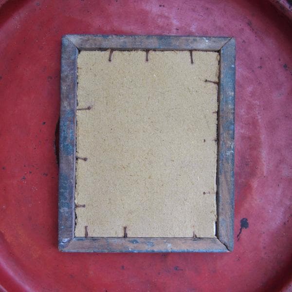 インドの古い宗教絵画　額装　ベビークリシュナ　アンティーク