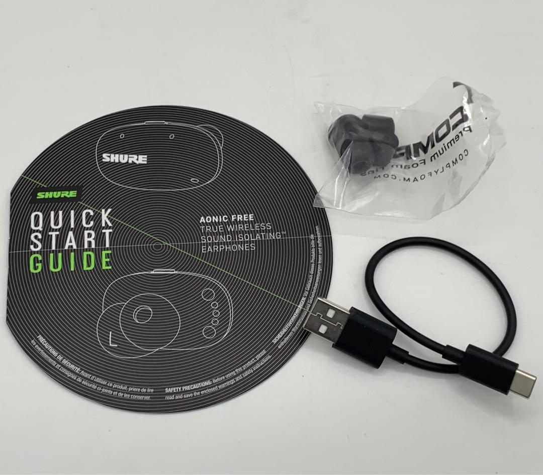 ジャンク SHURE AONIC FREE SBE1DYRD1-A レッド