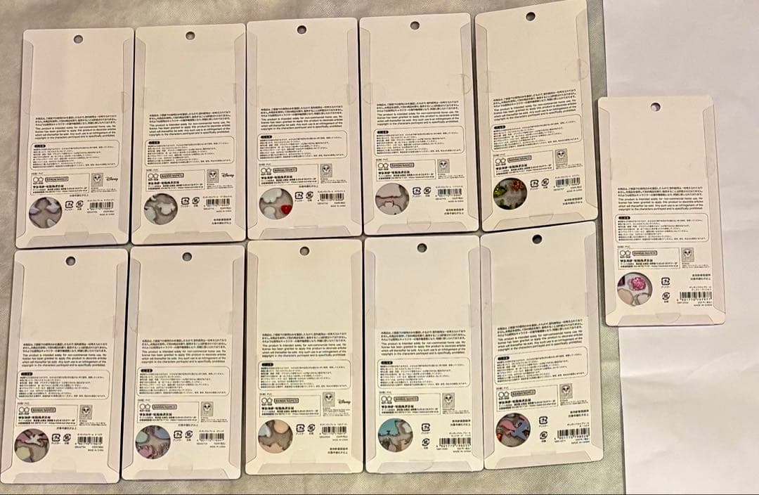 【正規品】 ディズニー ボンボンドロップシール 第一弾 第二弾 11枚セット