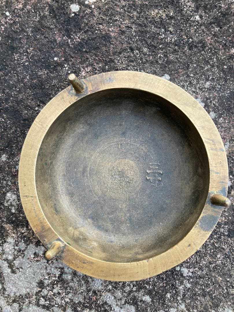 打楽器と棒　スティック　味わい深いヴィンテージ品　黒色　楽器職人さんの手仕事品