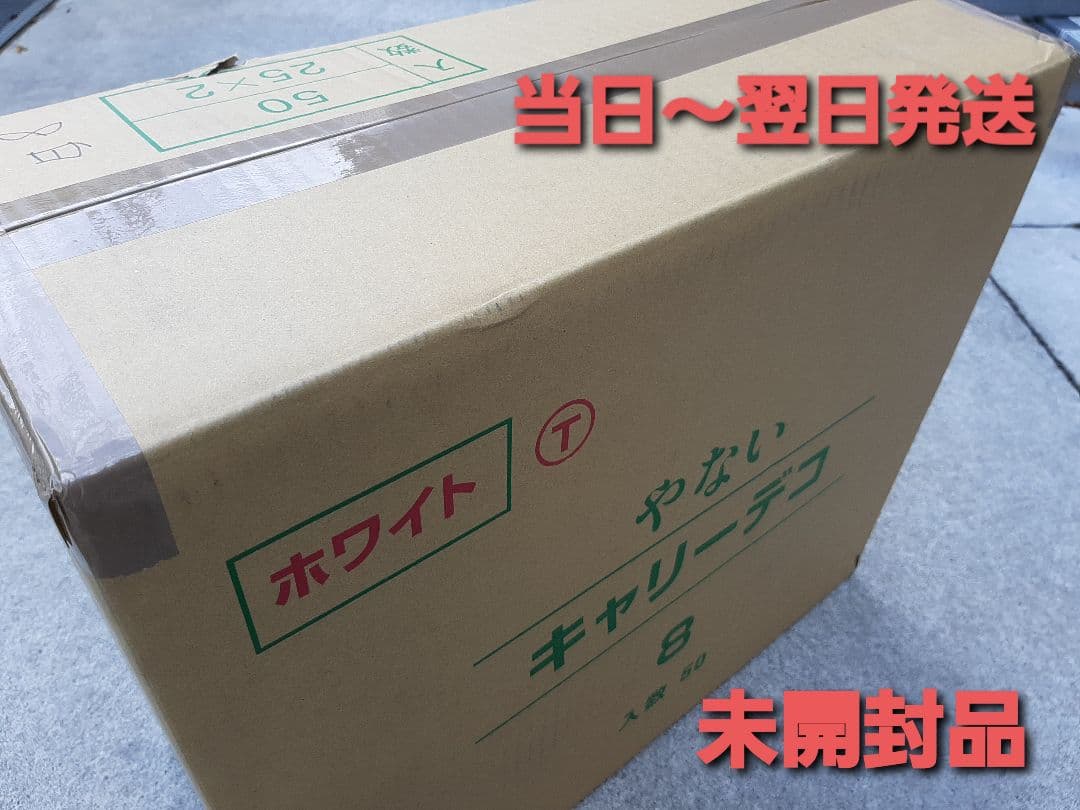 ケース箱　キャリーデコ8号　ホワイト　クリスマスケース箱