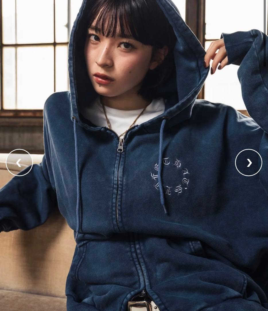 That’s life ジップパーカー ネイビー