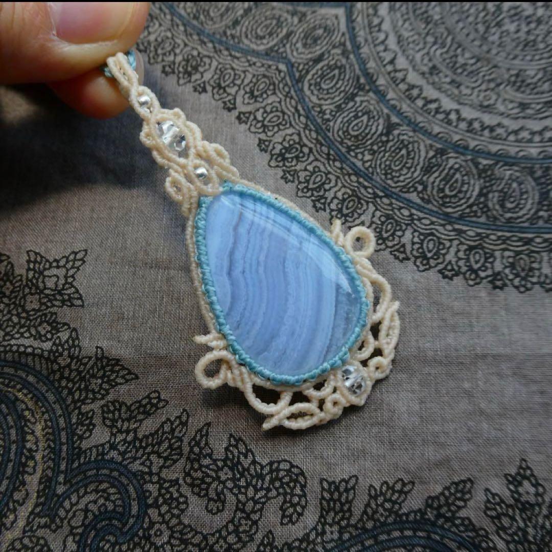 あ〜きゃん　マクラメネックレス２点