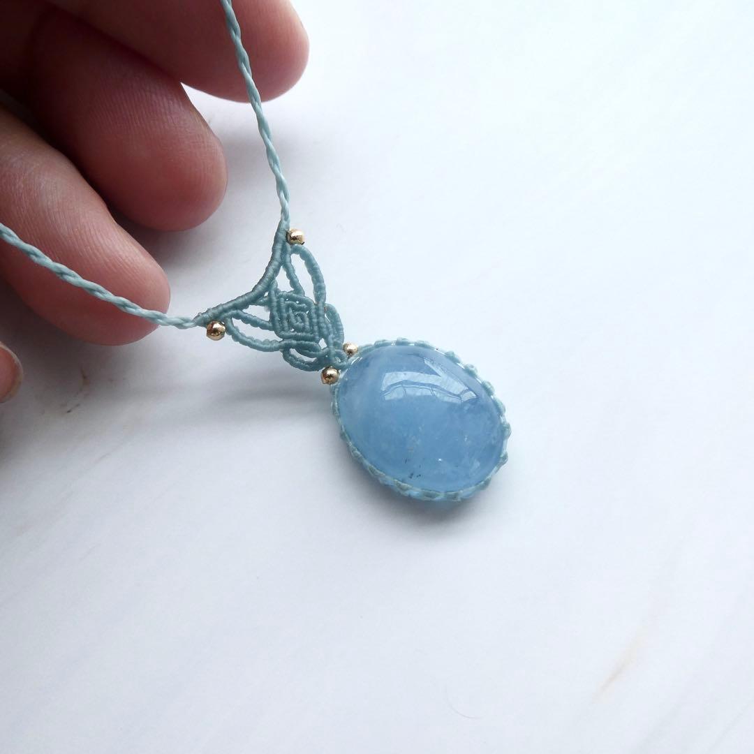 あ〜きゃん　マクラメネックレス２点