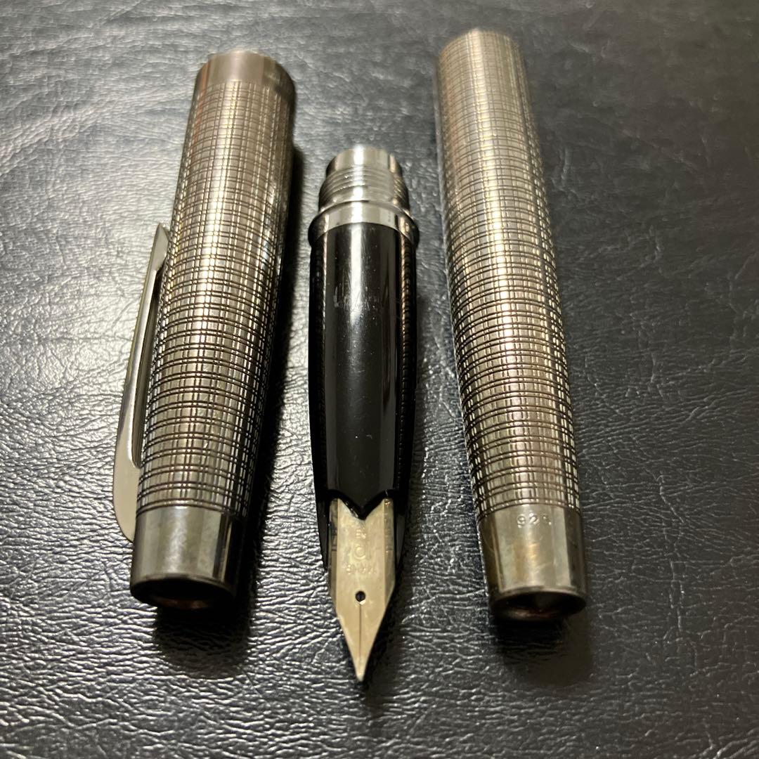 プラチナスターリングシルバー　14KWG 本体銀925美品