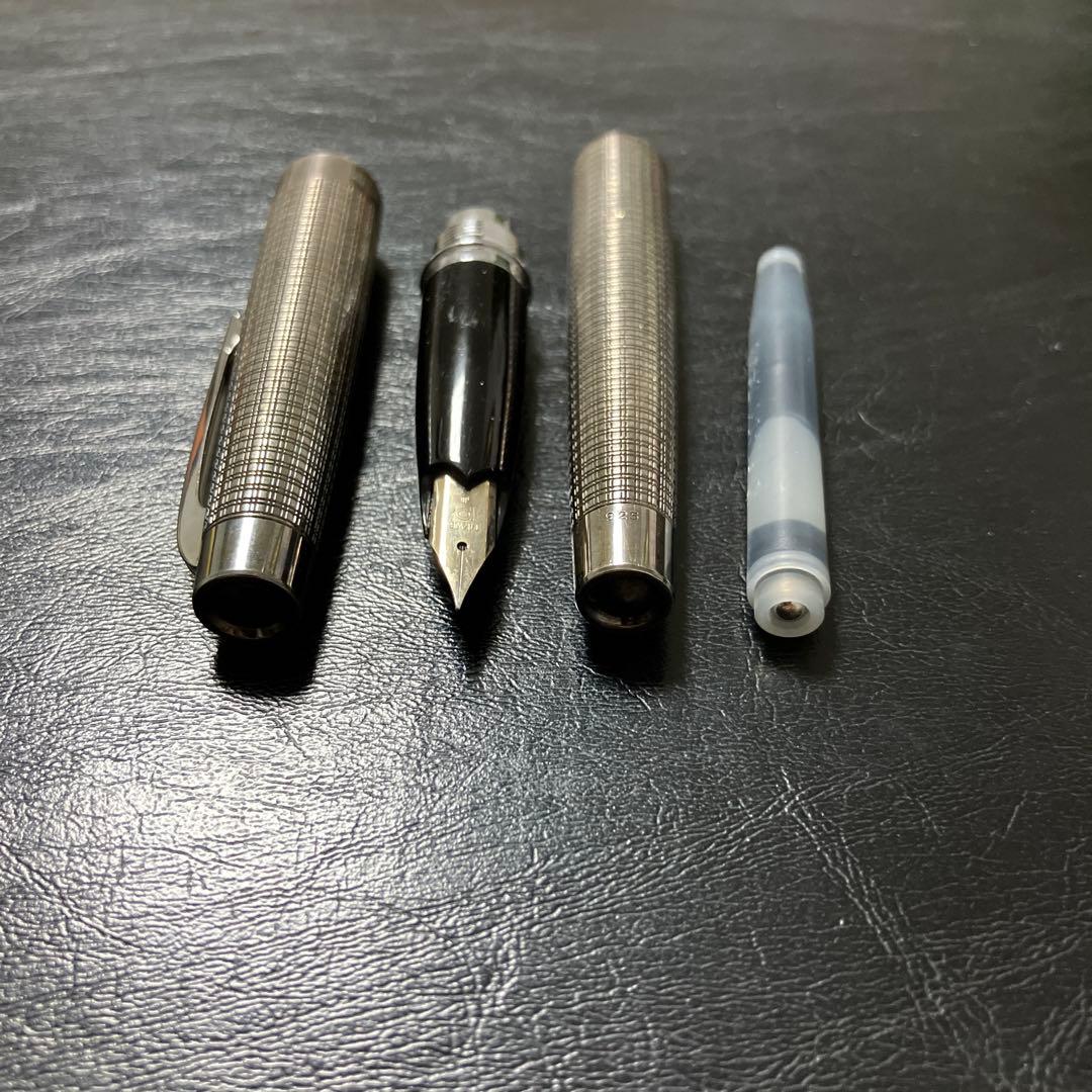 プラチナスターリングシルバー　14KWG 本体銀925美品