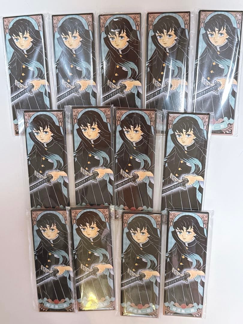 鬼滅の刃 原画 時透無一郎 絵札缶バッジ 13個セット