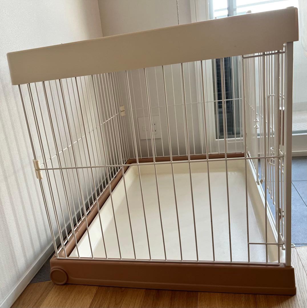 リッチェル お掃除簡単ペットケージ900屋根付き小型犬キャスター付きトイプードル