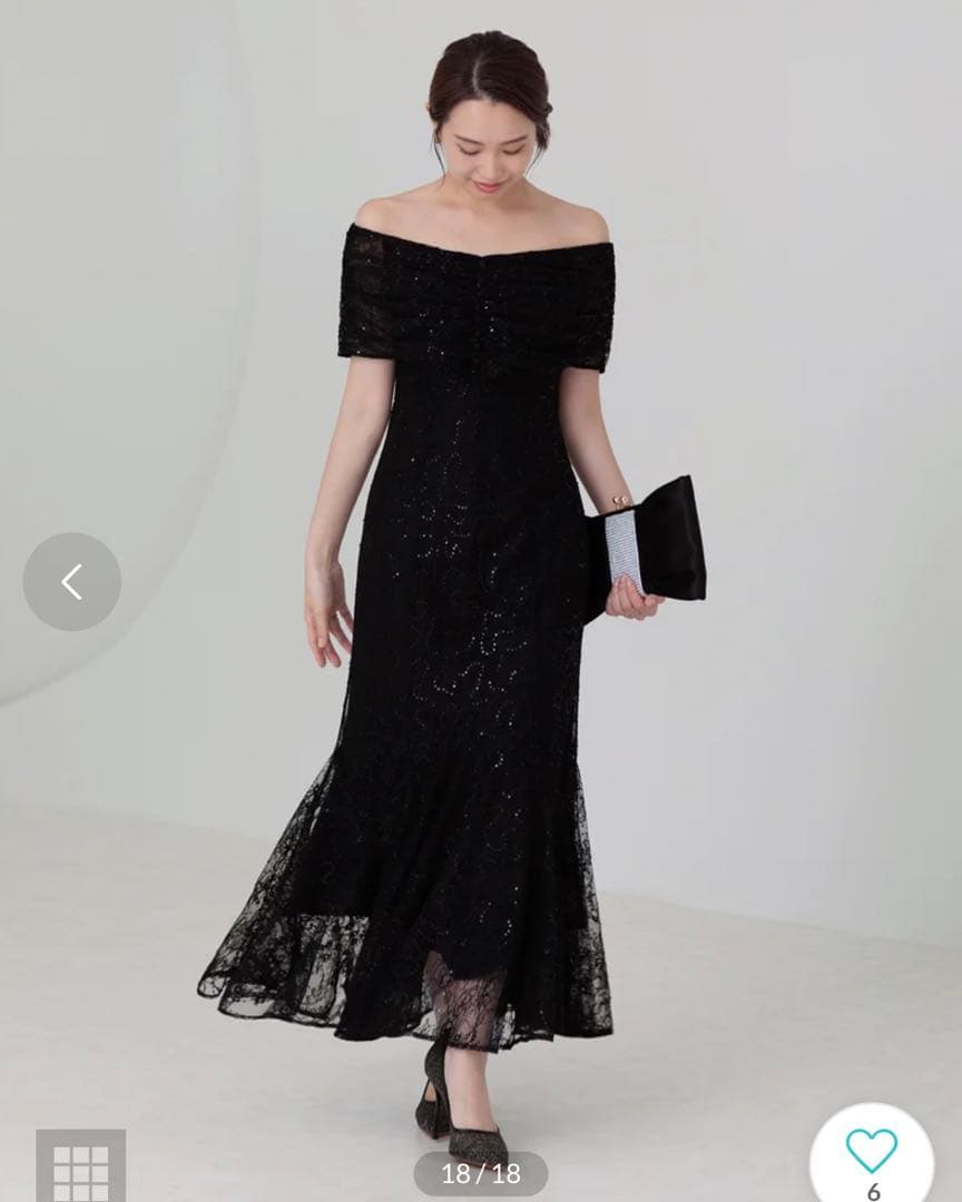 【美品】Leja 2wayレース花柄オフショルダードレス/オケージョンドレス