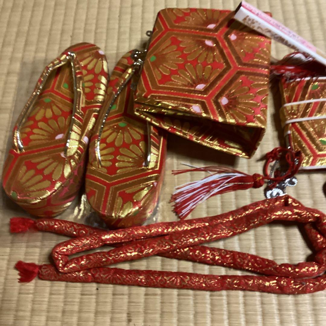 七五三小柄七歳フルセット　帯幅14センチ　草履21センチ