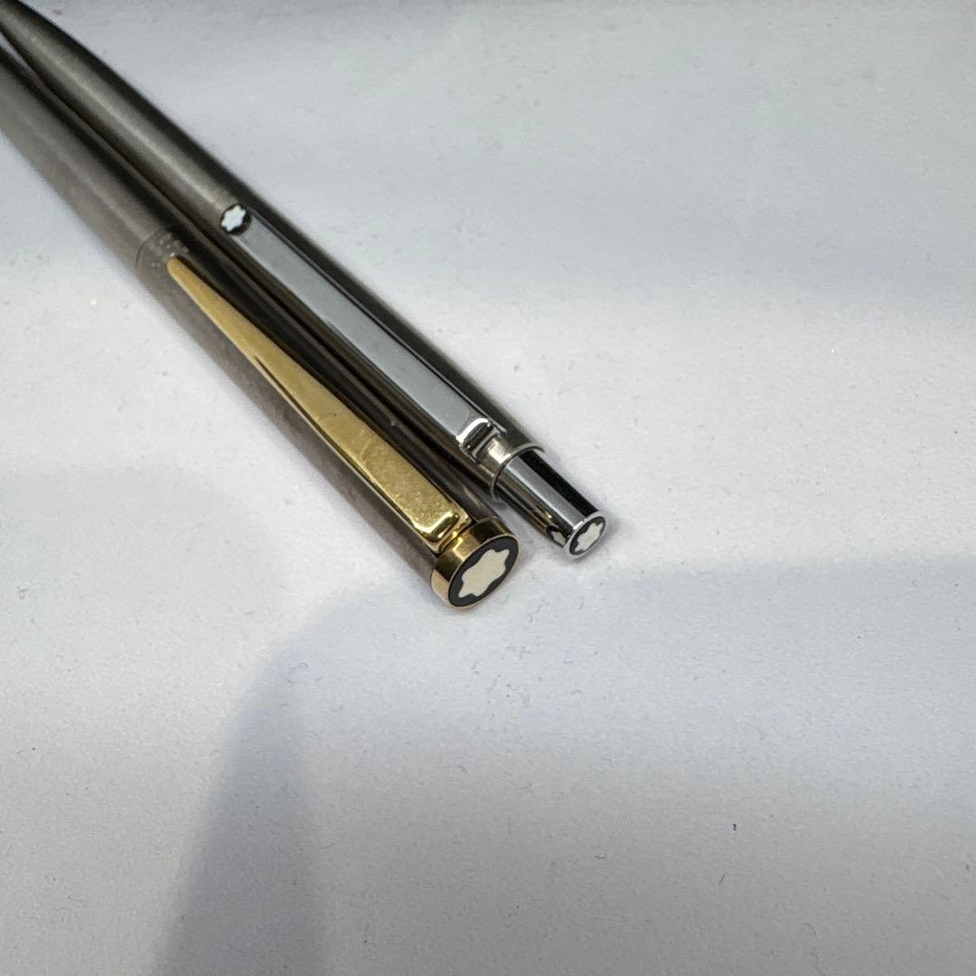 モンブランブラウンケース付きボールペン・万年筆2本セット14k