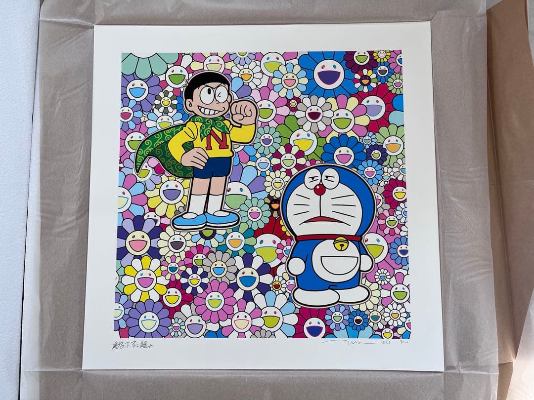 100部限定　村上隆　ドラえもん　版画　サイン入り　コラボ作品
