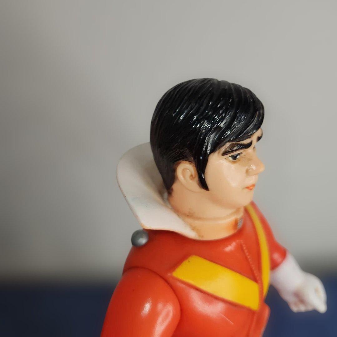 アカレンジャー　面取れ　ソフビ　面　武器　マントなし　レア　約22センチ