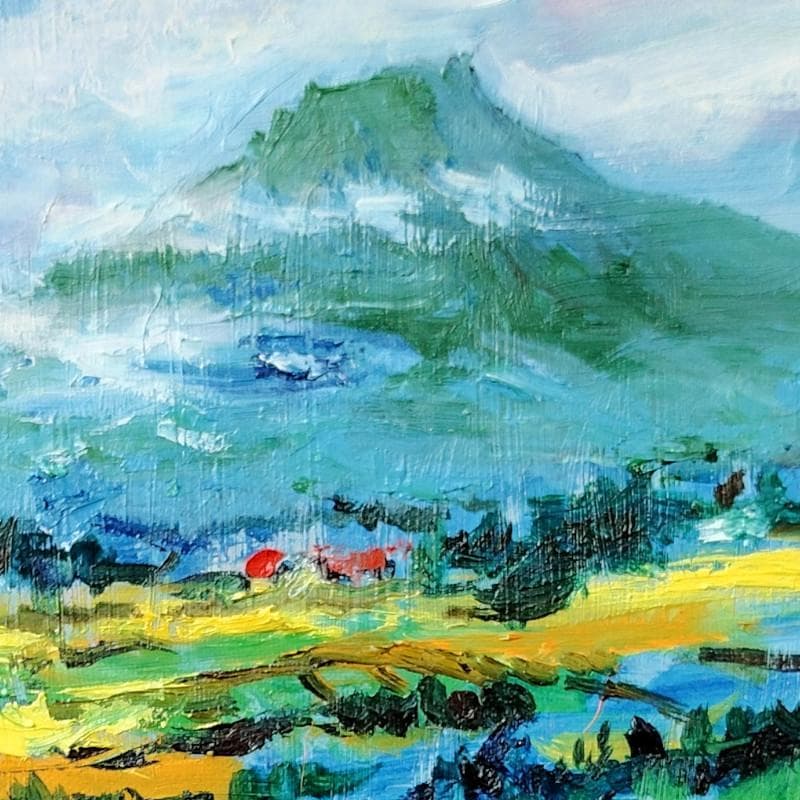 ☆ 高橋益之 ☆「 羊蹄山風景」油絵 F３号サイズ 　新品！