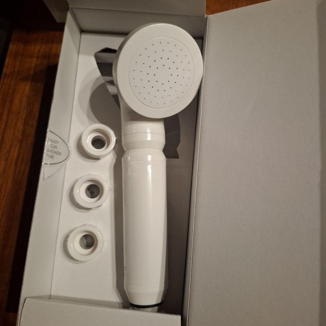 ionac フィルター付きシャワーヘッド ホワイト