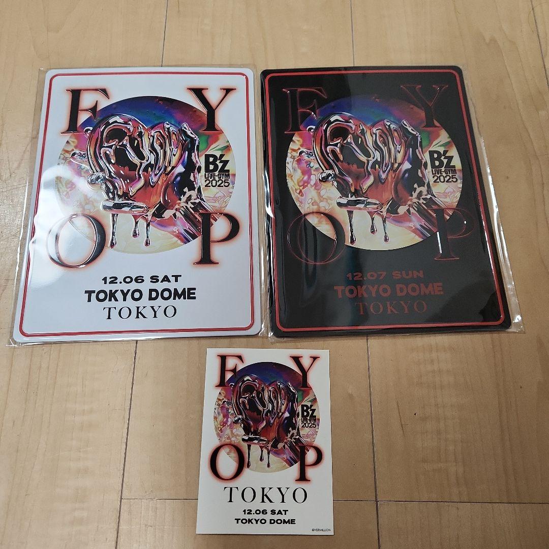 B'z FYOP　メモリアルプレート　東京ドーム　ステッカー　12/6 12/7