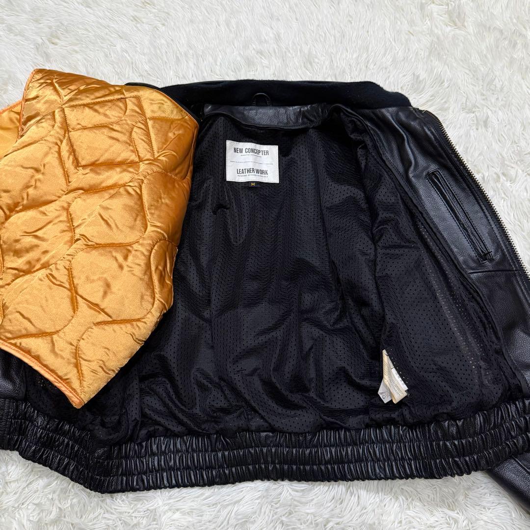 858　KADOYA NEW CONCEPTER ライダースジャケット　M　黒