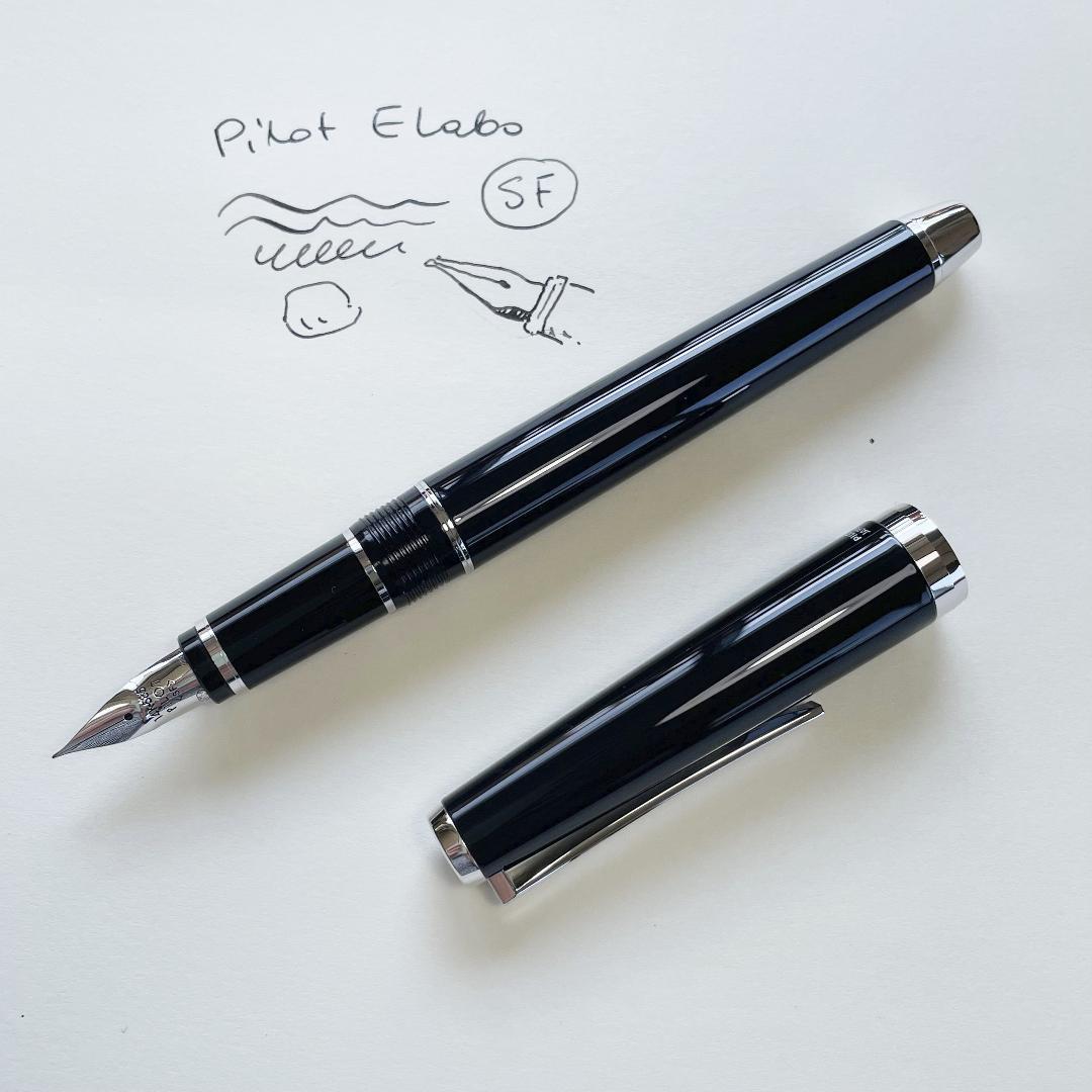 Pilot Elabo エラボ 万年筆 黒 SFペン先