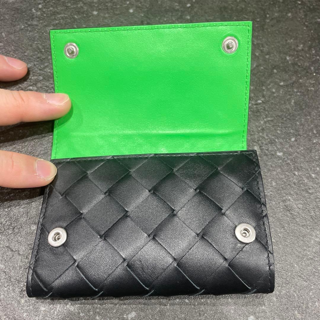 BOTTEGA VENETA キーケース 黒 緑