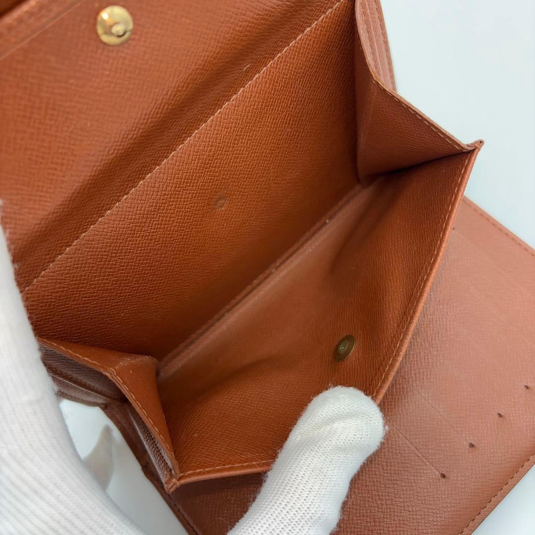 ルイヴィトン モノグラム ポルトトレゾール エテュイパピエ　三つ折り財布　正規品