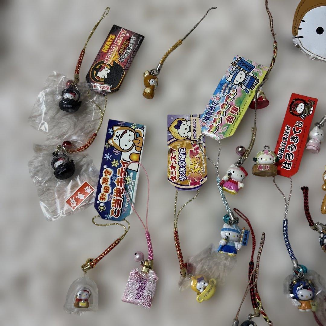 ハローキティ ご当地根付 ストラップ キーホルダー 平成レトロ　ご当地キティ