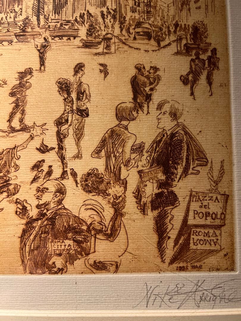 精密エッチング【Piazza del Popolo - Roma】88部限定