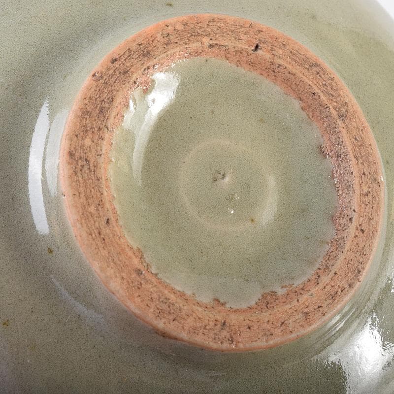 中国　龍泉窯　青磁　茶碗　時代箱　V　R7618