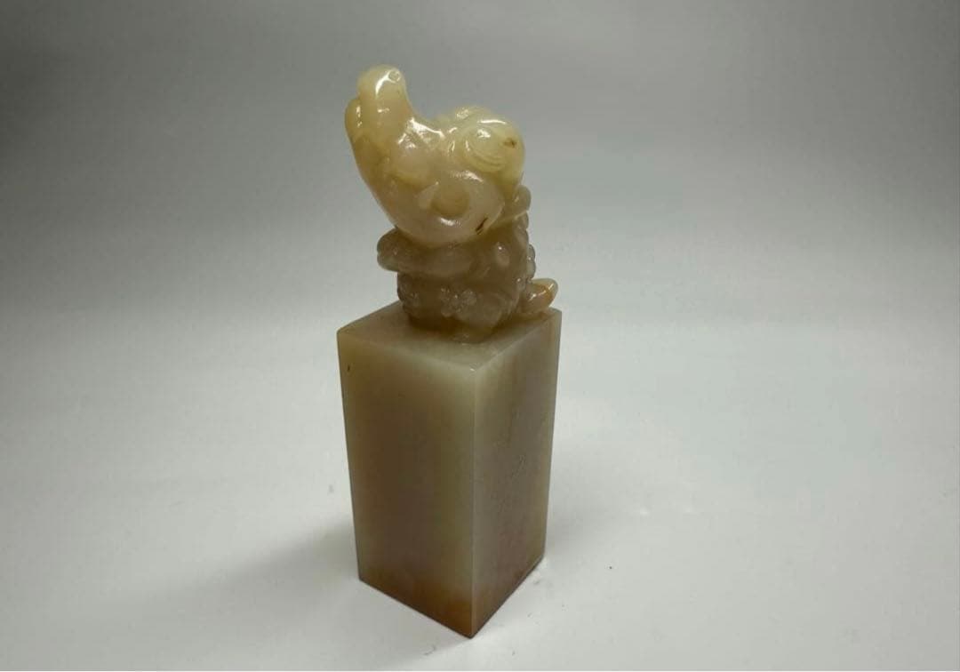 【ワニ】 鰐　美品　高級印材　篆刻　印石　ラオス印石　水凍